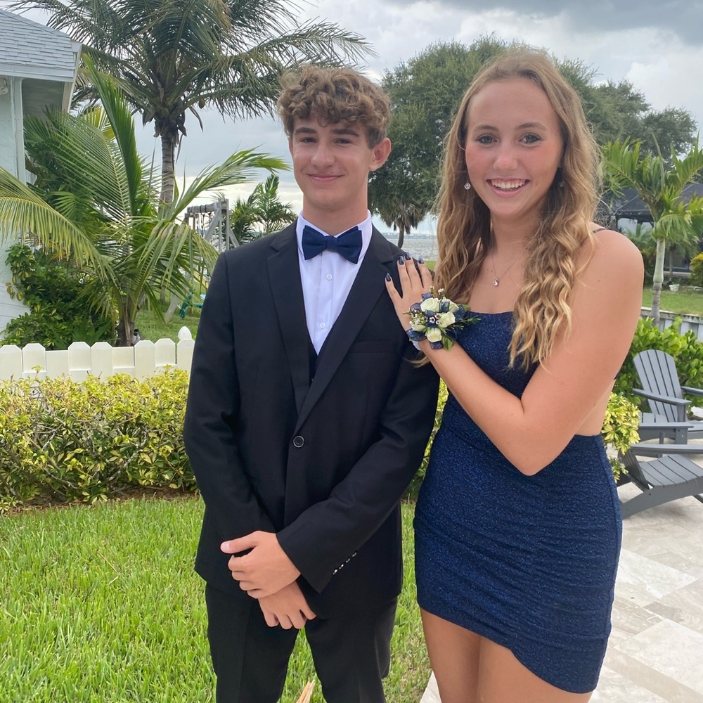 Windsor Blue Mini Cutout Dress